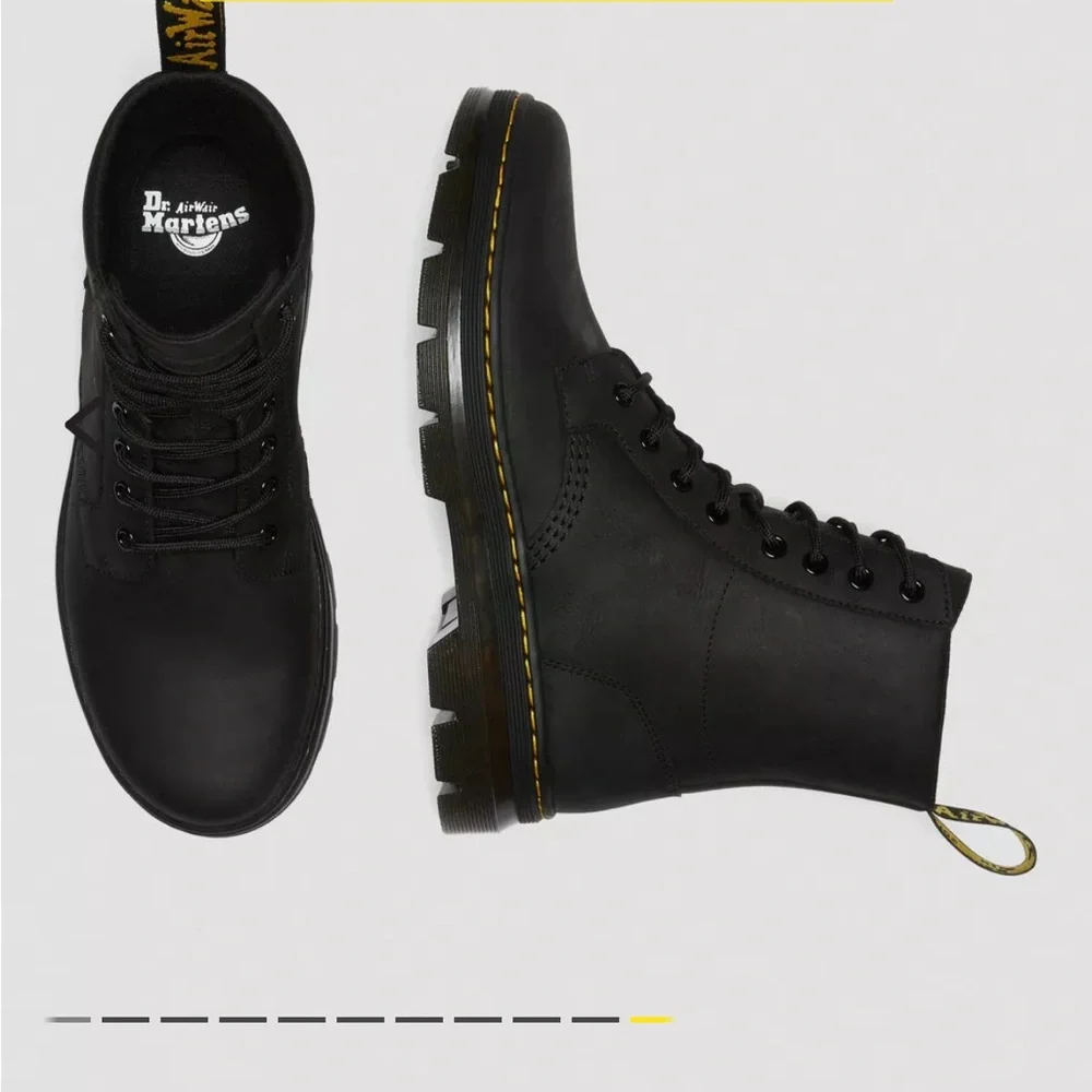 DR. MARTENS COMBS LEATHER CASUAL BOOTS - Picture 5 of 16